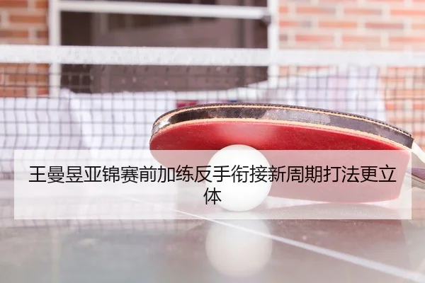 王曼昱亚锦赛前加练反手衔接新周期打法更立体
