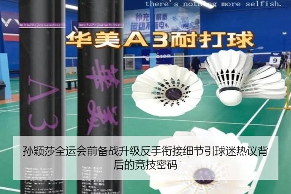 孙颖莎全运会前备战升级反手衔接细节引球迷热议背后的竞技密码